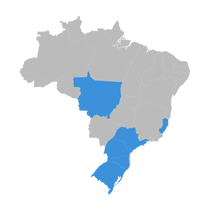 A marca está presente em mais de 15 unidades espalhadas em todo o Brasil.